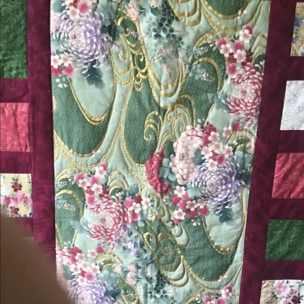 Handmade Lap Quilt. 43” x 63”